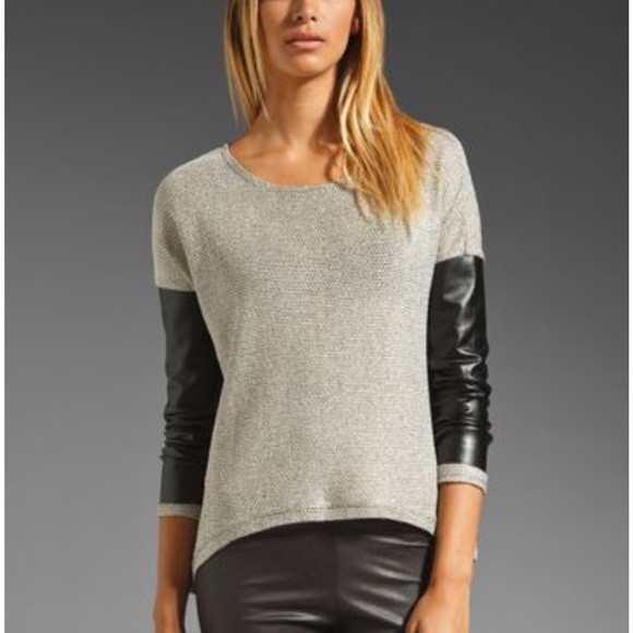 Generation Love Tops - Generation Love Bobo Metallic+Leather shirt